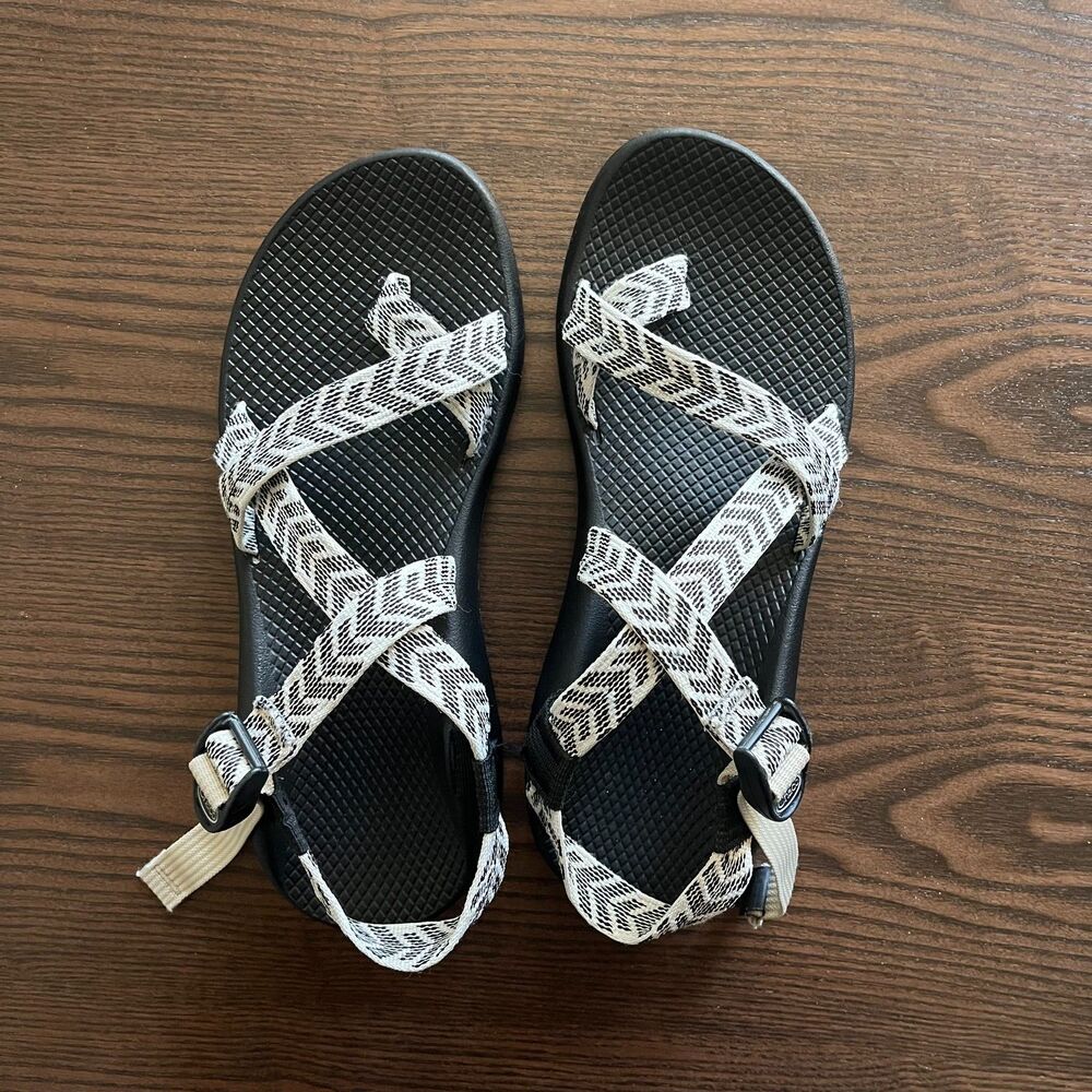 Chaco Z/2 Classic Sport Sandal Women's Size 11 Trine Bow Black White Hiking